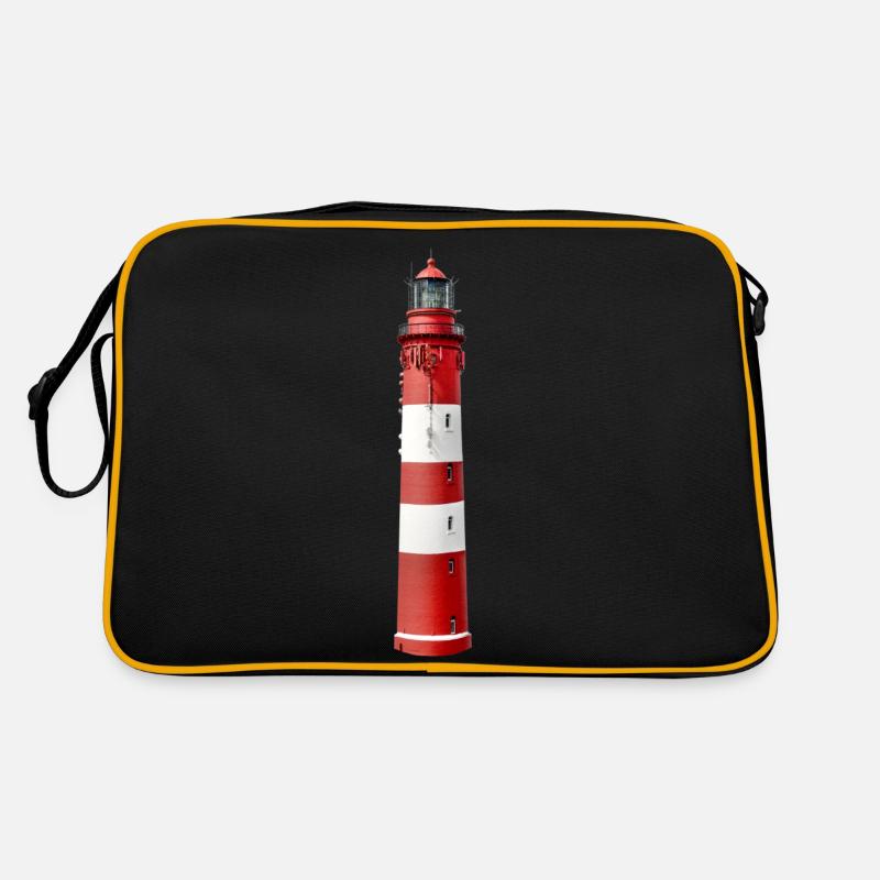 Phare libre, rouge blanc Sac Retro