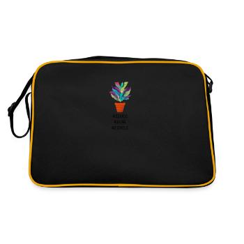 Reduce Reuse Recycle Save the climate - Retro Bag - black/gold - Back