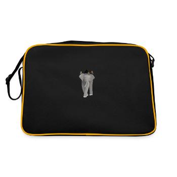 Eléphant, Merle, Rouge-gorge, Bleu, Troglodyte - Sac Retro - noir/or - Dos