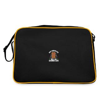 Hot Chocolate and Christmas Lights - Retro Bag - black/gold - Back