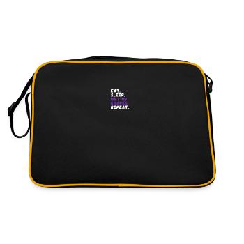 Grape cultivation, vineyard, hobby winemaker, winemaker - Retro Bag - black/gold - Back