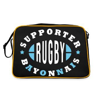 Rugby Bayonne supporter bayonnais - Sac Retro - noir/or - Dos