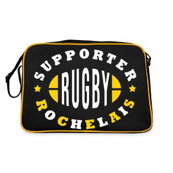 Rugby La Rochelle supporter Rochelais - Sac Retro - noir/or - Dos