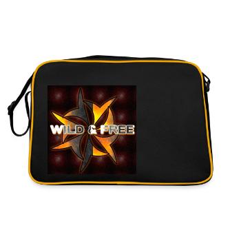 Wild & Free - Club WoW - Retro Bag - black/gold - Back