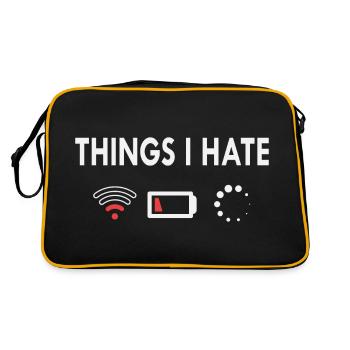 Things I hate - Retro Bag - black/gold - Back
