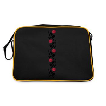 roses II - Sac Retro - noir/or - Dos