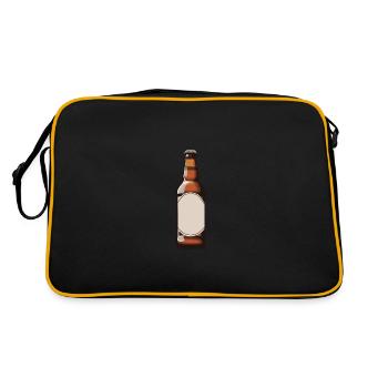 Bouteille de bière Bière - Sac Retro - noir/or - Dos
