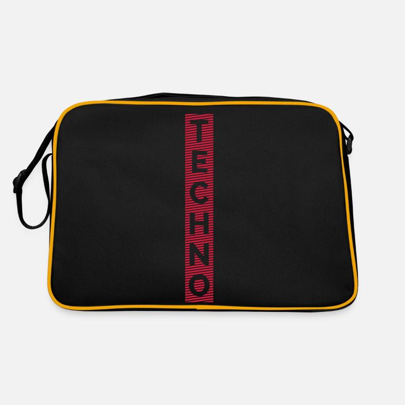 Techno Slogan Retro Tasche