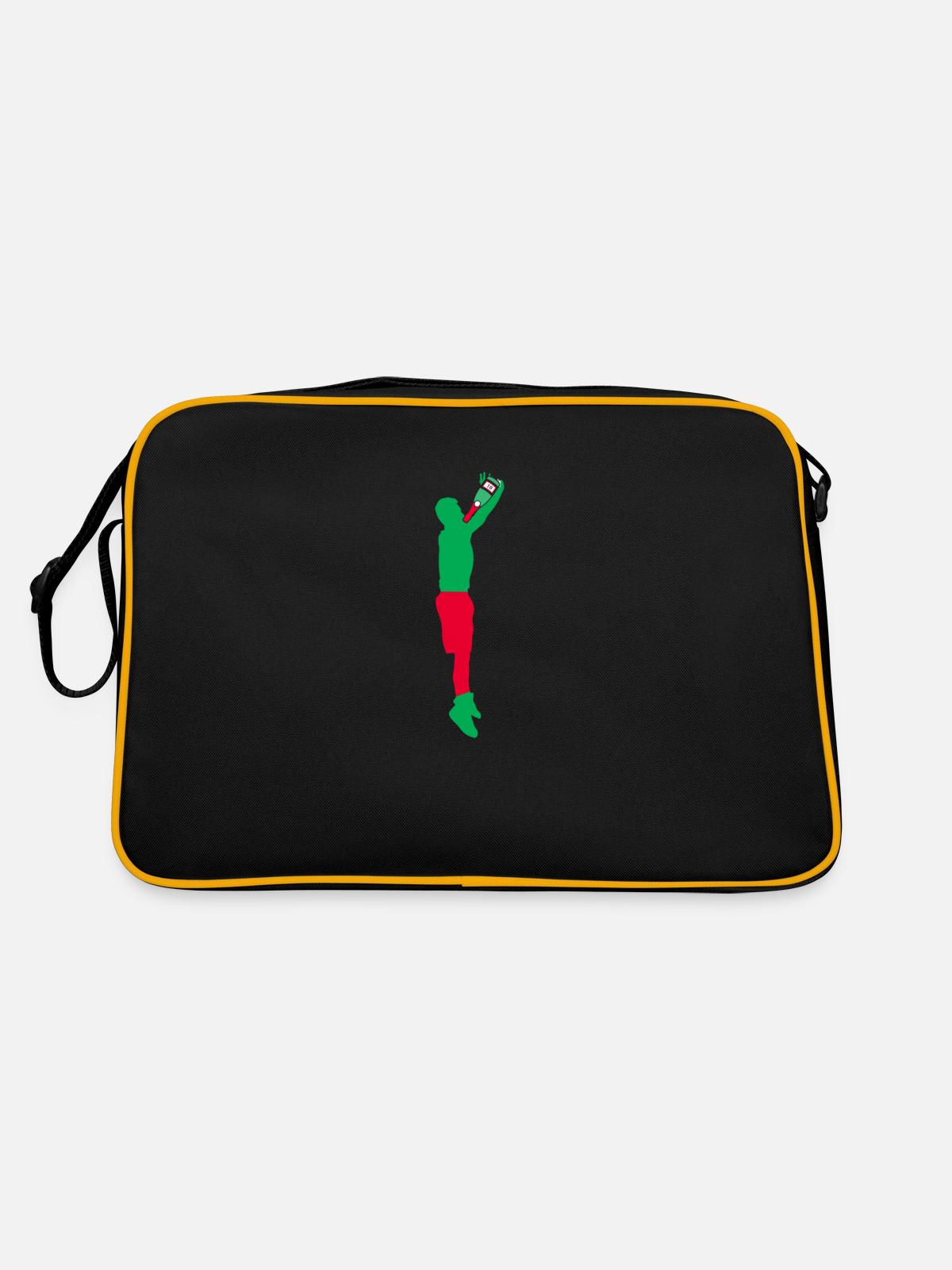 Alcool - Sac Retro - noir/or - Dos