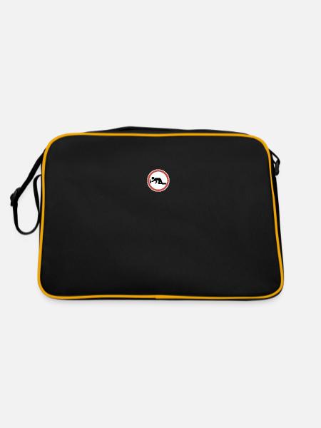 Optimal party shirt - Retro Bag - black/gold - Back