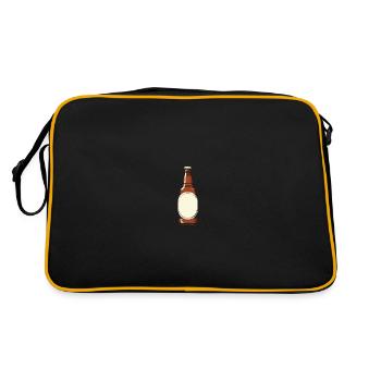 Bouteille de bière Bière - Sac Retro - noir/or - Dos