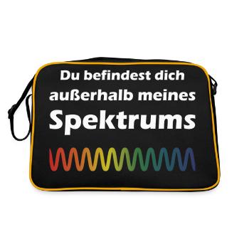 Elektrizität Spektrum Witz Physik - Retro Tasche - Schwarz/Gold - Hinten