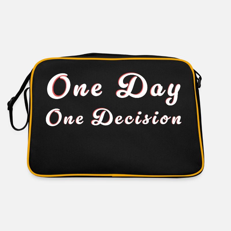 Motivation Entscheidung - Slogan de décision Sac Retro