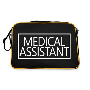 Assistant médical fier diplômé de soins de santé - Sac Retro - noir/or - Dos
