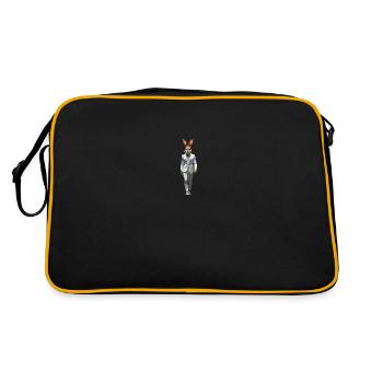 Lièvre - Sac Retro - noir/or - Dos