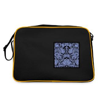 Abstract Illustration série C - Sac Retro - noir/or - Dos