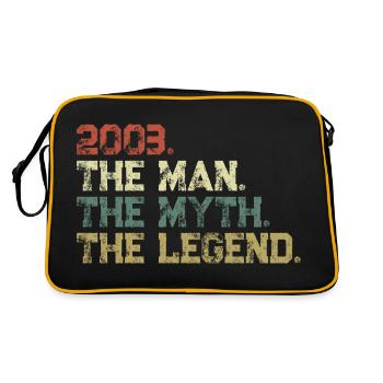 2003: Der Mann der Mythos Die Legende - Sac Retro - noir/or - Dos