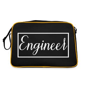 Engineer Proud Graduated Engineering Student - Retro Bag - black/gold - Back