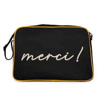 MERCI - Sac Retro - noir/or - Dos