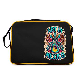 L’art au Mexique - Sac Retro - noir/or - Dos