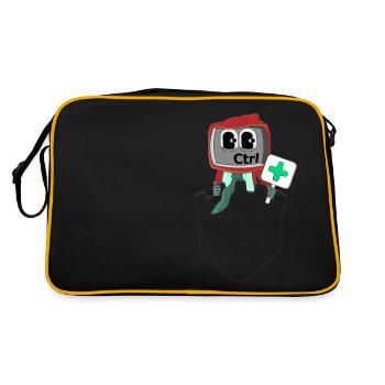VOUS AVEZ LE CONTRÔLE - Sac Retro - noir/or - Dos