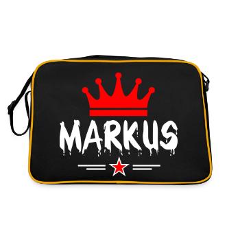Markus Krone - Retro Bag - black/gold - Back