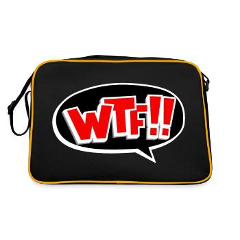 Drôle WTF What the fuck gift - Sac Retro - noir/or - Dos