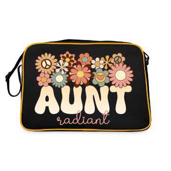 Retro Boho 1970 Tante Formidable Tata Radieuse - Sac Retro - noir/or - Dos