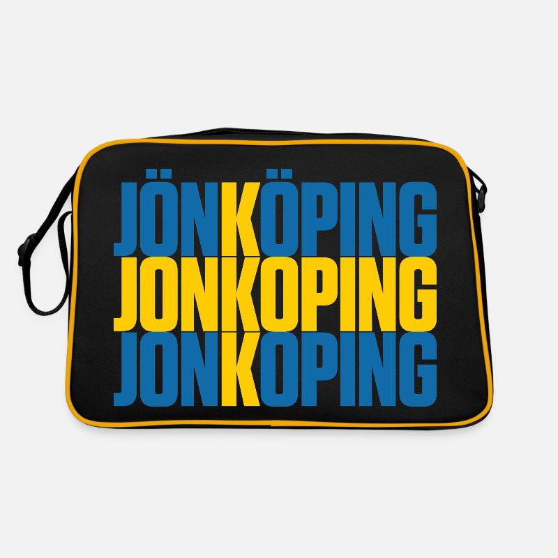 Jönköping Sweden Flag Retro Bag