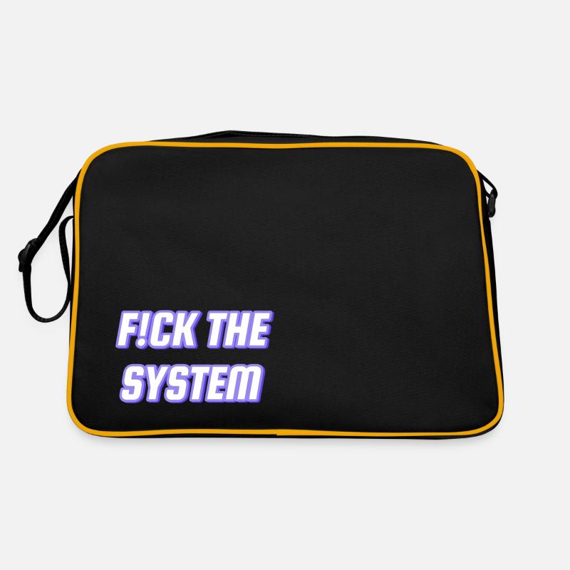 fts - Retro Tasche - Schwarz/Gold