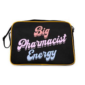 Pharmacienne Pleine D'Énergie Femme Pharmacienne - Sac Retro - noir/or - Dos