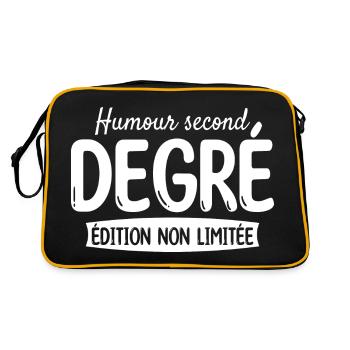 Édition Non Limitée Humour Second Degré - Sac Retro - noir/or - Dos