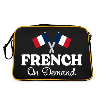 Français Sur Demande Interprète Français - Sac Retro - noir/or - Dos