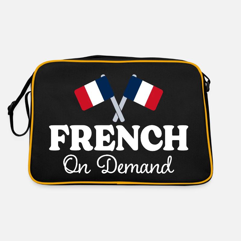 Français Sur Demande Interprète Français Sac Retro