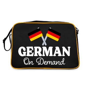Allemand Sur Demande Interprète Allemand - Sac Retro - noir/or - Dos