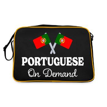 Traducteur Portugais Interprète Portugais - Sac Retro - noir/or - Dos