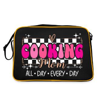 Mère Cheffe Maman Amatrice De Cuisine - Sac Retro - noir/or - Dos