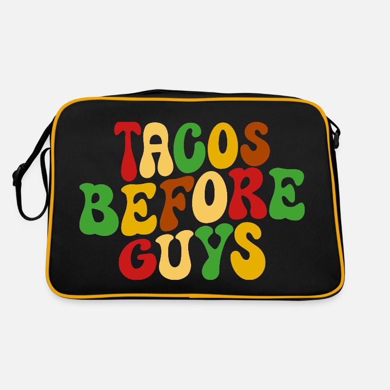 Tacos Before Guys Comedy Tacos Retro Tasche