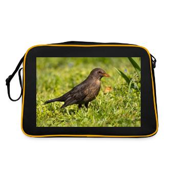Blackbird - Retro Bag - black/gold - Back