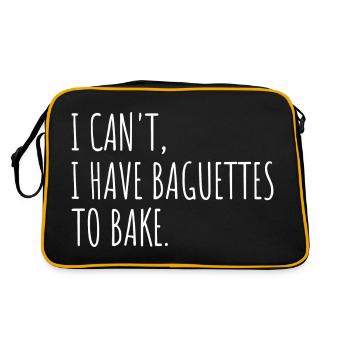 I Have To Bake Baker's Baguettes - Retro Bag - black/gold - Back
