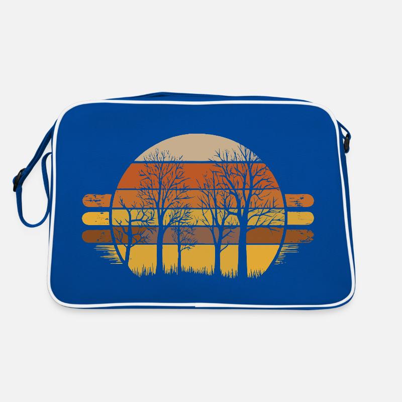 Arbres Graphique Rétro Nature Forêt Sac Retro