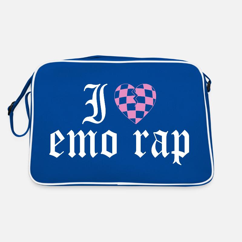 Ich liebe Emo Rap Ich liebe Emo Rap Musik Retro Tasche