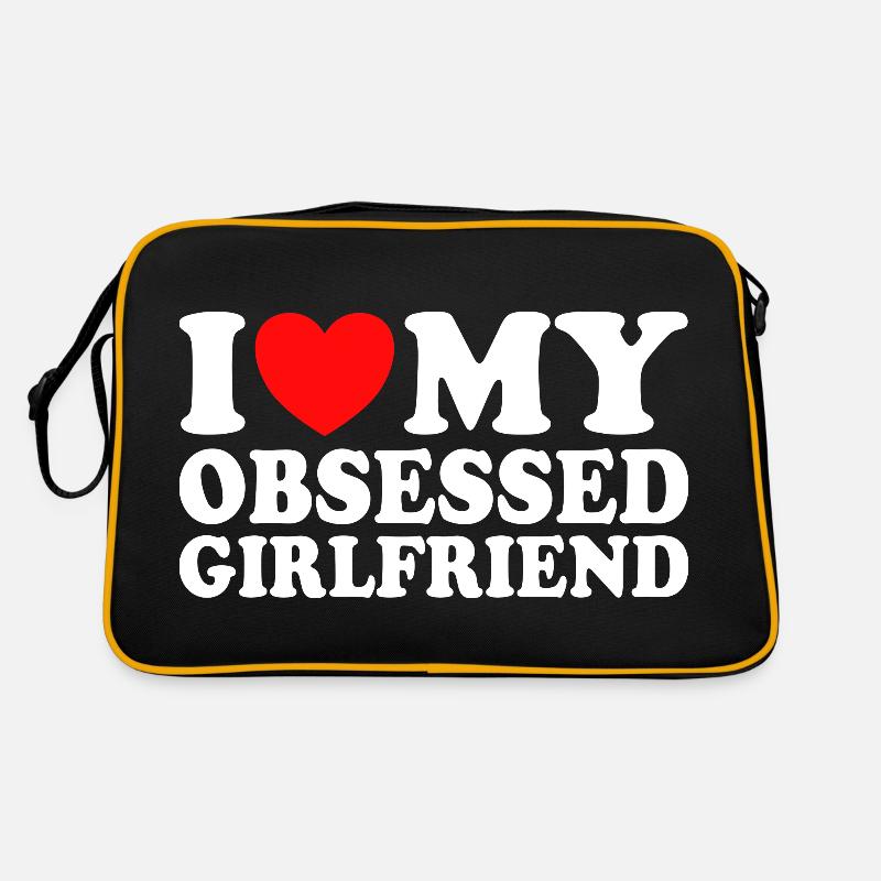 Adore Ma Copine J'aime Ma Petite Amie Obsédée Sac Retro