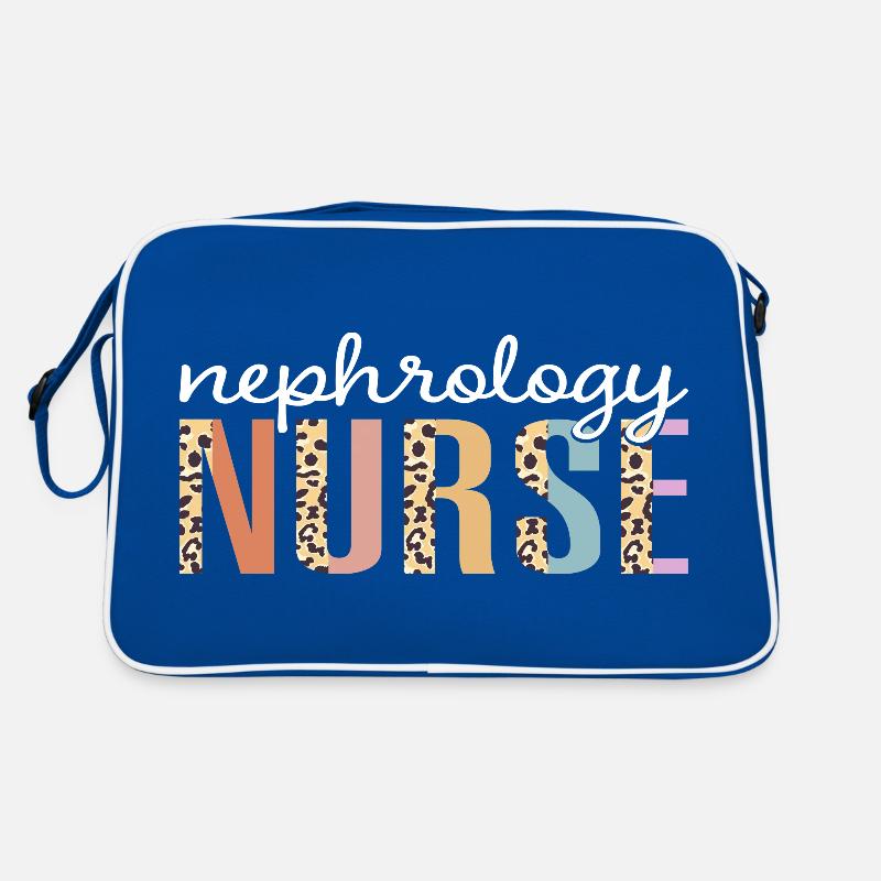 Leoparden-Nephrologie-Krankenschwester Retro Tasche