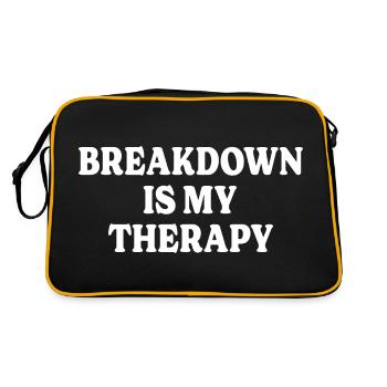 Musician Therapy Music Metalcore Breakdown - Retro Bag - black/gold - Back