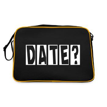 Date? Flirter avec la Saint-Valentin célibataire - Sac Retro - noir/or - Dos