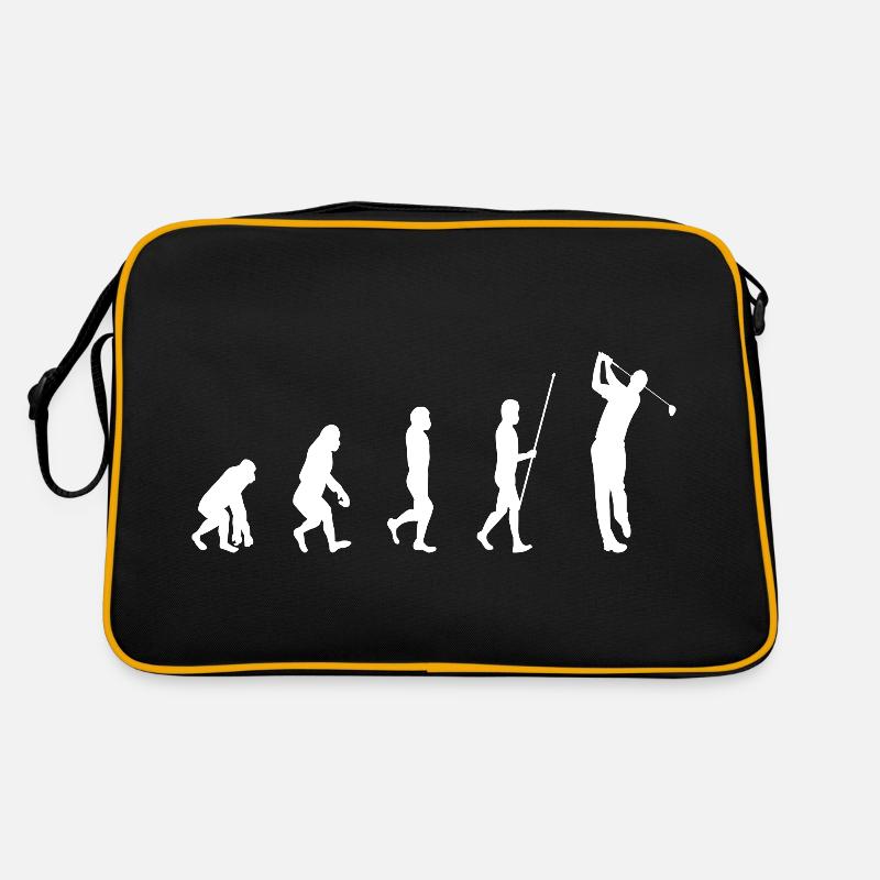 Golf Evolution Golfer - Retro Bag - black/gold