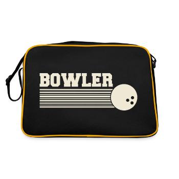 Bowler Bowling League Bowlers - Sac Retro - noir/or - Dos