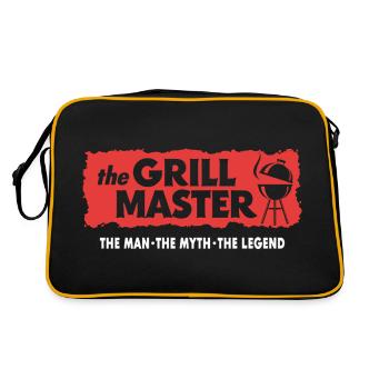 Le dicton culte des grillades Grillmaster BBQ - Sac Retro - noir/or - Dos