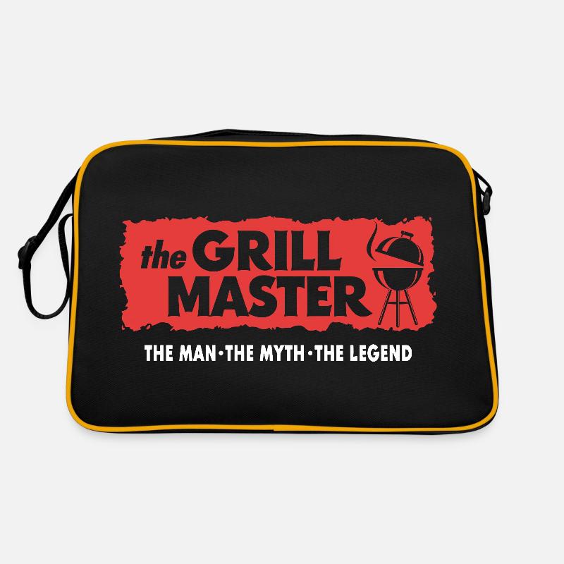 The Grillmaster BBQ Grillen Kultspruch Retro Tasche